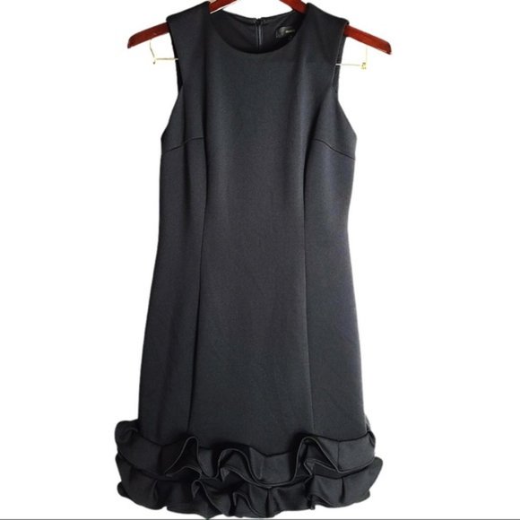 Maia Black Ruffle Hem Cocktail Dress - Picture 6 of 7